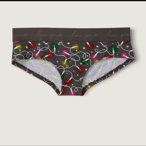 Victoria’s Secret Pink Logo Hipster Shortie panty. Size large or Xlarge. NWT
